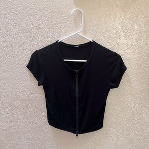Vintage zip down top